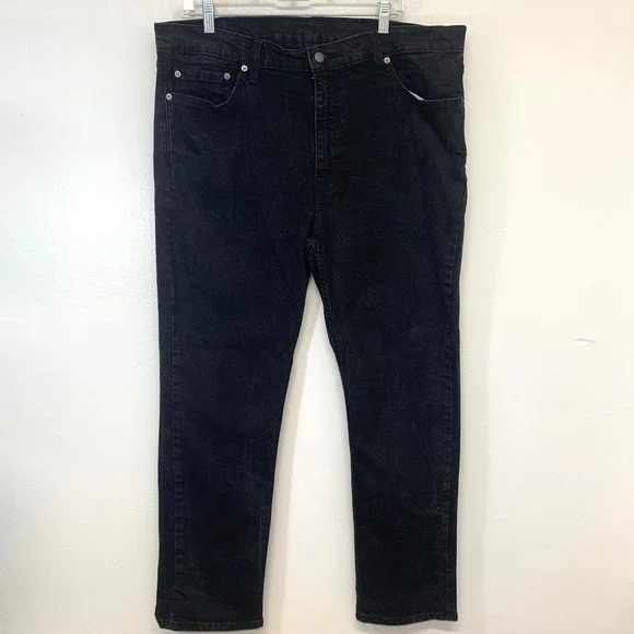 Levis 511  Mens Black Jeans Stretch Denim 40x30‎ (fit 38x29) Casual Slim Fit
