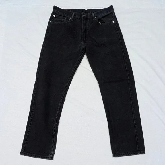 Levi's 511 Slim Fit Red Tab Black Denim Jeans Mens W33 L32