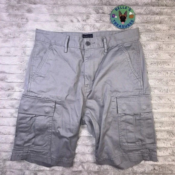 Levi's Cargo Shorts Men's 30 x9‎ Gray Outdoor Hiking Military Grunge Skater Y2K