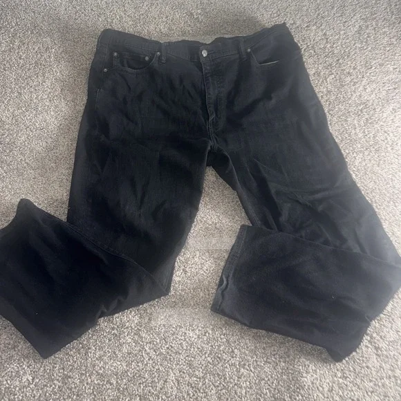 Levis 541 Jeans Mens 42x34 Black Dark Wash 18181-0147‎