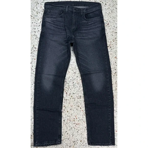 Levi's 505 Men's 5 Pocket Denim Black Jeans Size 34x32‎