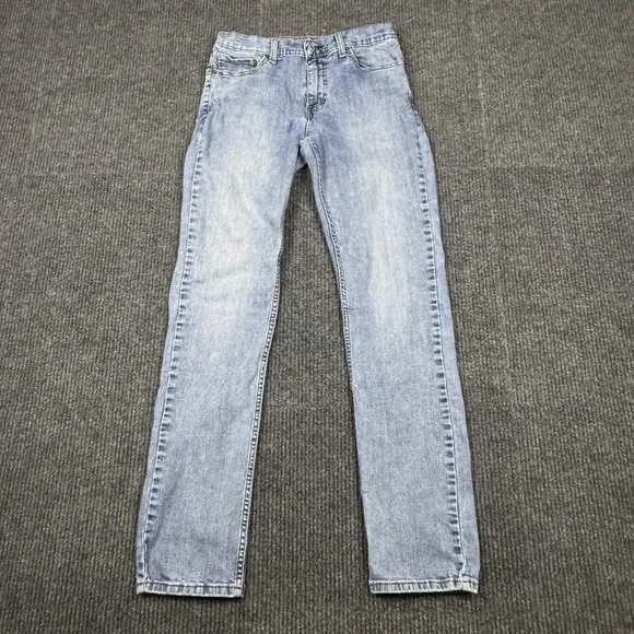 Levis 511 Slim Fit Jeans Mens 32x34 Light Wash Blue Denim 04511-3623