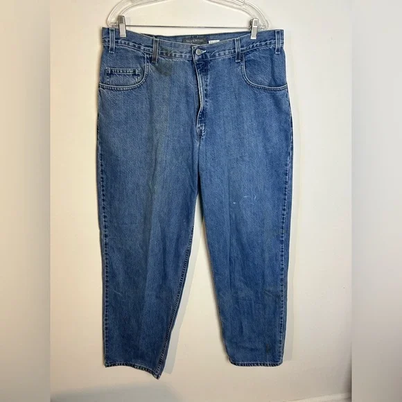 Vintage Levi’s Silver Tab‎ Baggy Fit Size 38X34 Classic Blue Men Jeans Outdoor