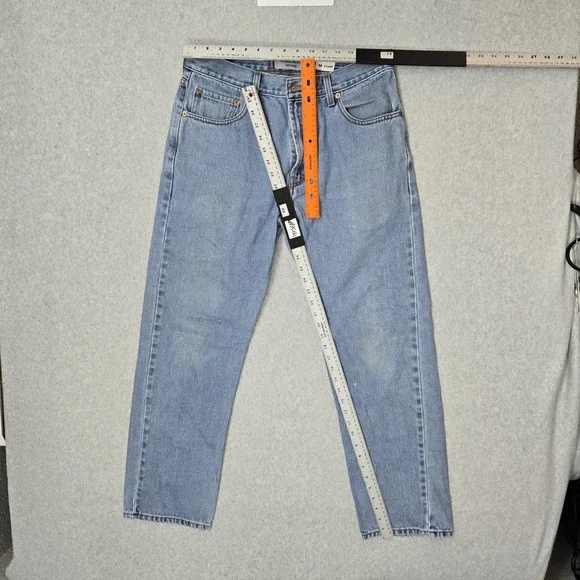 Levi's 505‎ Men Jeans 34X32 Light Blue Denim Regular Fit Straight Y2K