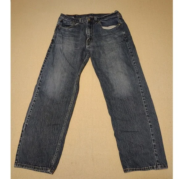 Levis‎ 505 Regular Fit Jeans Mens 34x30 Medium Wash Blue Denim 00505-1989 S