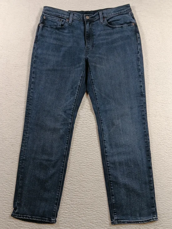 Levis 541 Premium Jeans Mens 32x30 Blue Denim Athletic Taper Fit Big E Stretch