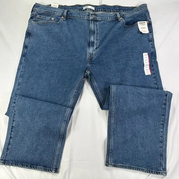 Signature Gold levis Strauss‎ Label Jeans Men's Denim Size 50x32 Relaxed