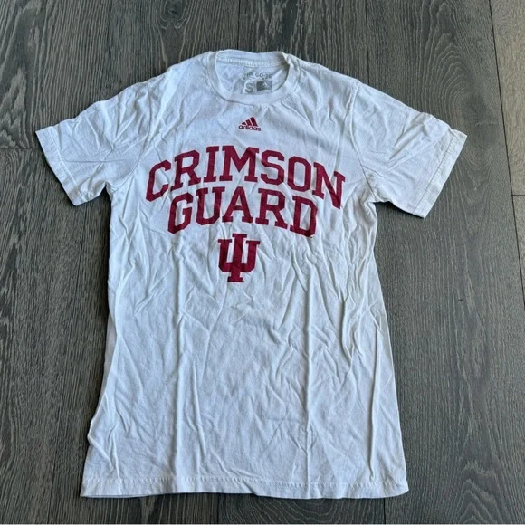 Adidas Go-To Tee Indiana University IU Crimson Guard Basketball Short Sleeve
