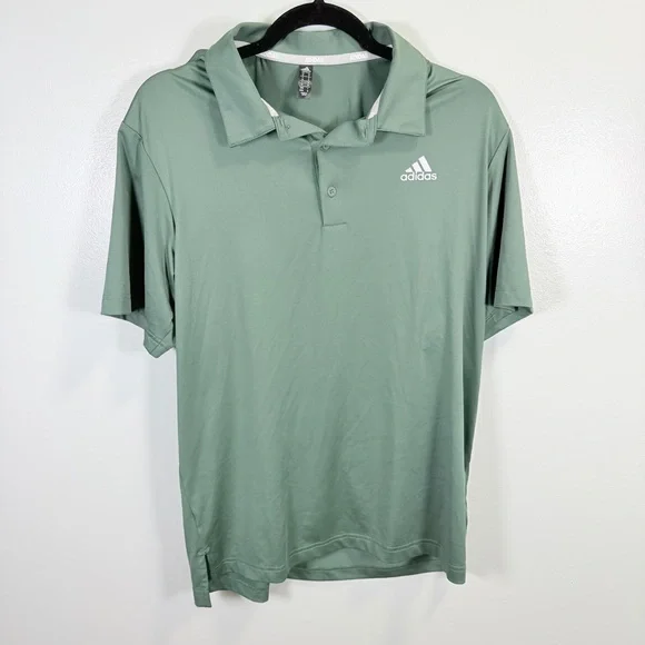 Adidas Men's Green Golf‎ Polo Shirt Sz Medium