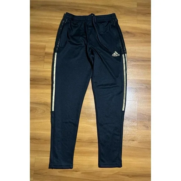 Unisex NWOT Adidas 3 Stripes Drawstring Athletic Performance Track Pants