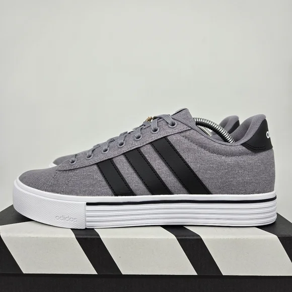 New adidas Daily 4.0 Grey Core Black Men's Shoes Size 9