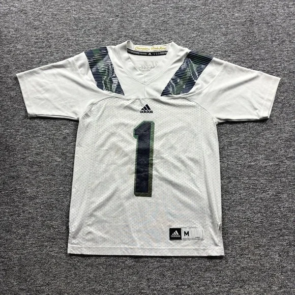 Adidas UCLA Bruins Football Camo Shoulder White Jersey Size Medium