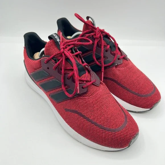 Adidas Men's Runfalcon 3.0 Red Black Running Shoes Sneakers Size‎ 10