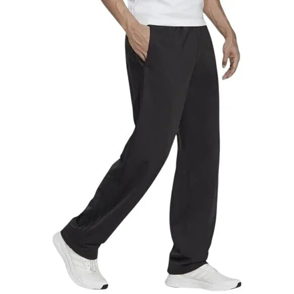 Adidas Climalite Black Athletic Track Pants For Men Lightweight & Comfortable Si