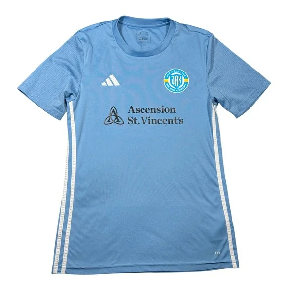 Adidas Sporting Club JAX Soccer‎ Academy Jersey Blue Slim Fit Small Training