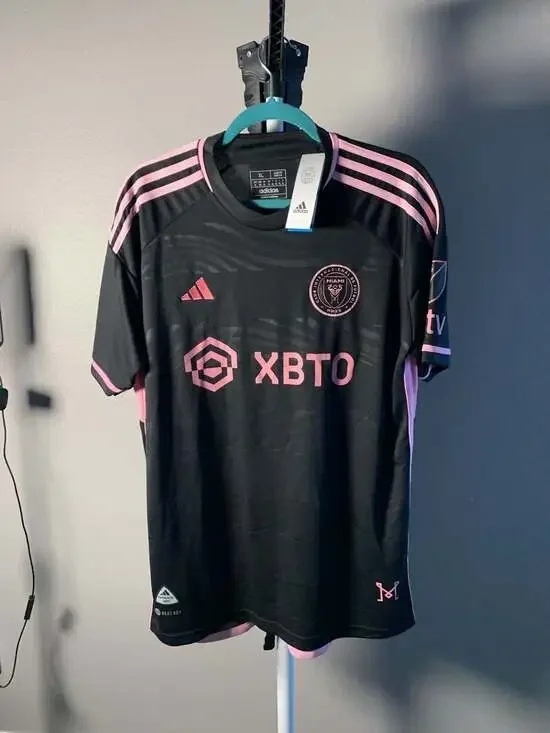 Adidas Inter Miami CF 23/24 Away Messi #10 Soccer Jersey XL Black Pink