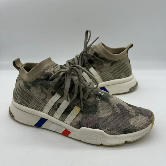 Adidas EQT Support Mid ADV B37513 Men's‎ Size 13 Shoes Camo Trace Khaki Sneakers