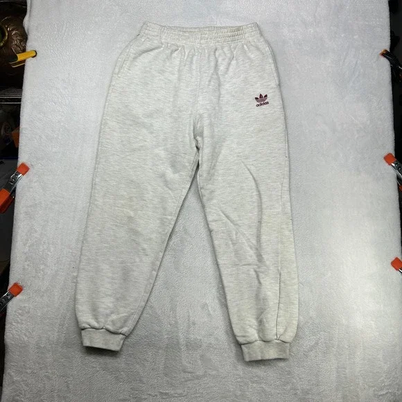 Adidas‎ Heather Grey Sweatpants Men's Heather Grey Elastic Waist Jogger Y2K - XL