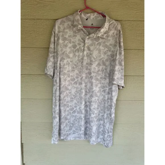 Adidas Golf Prisma Allover Print Vinoy Club 1925 Performance Polo Men's 2XL