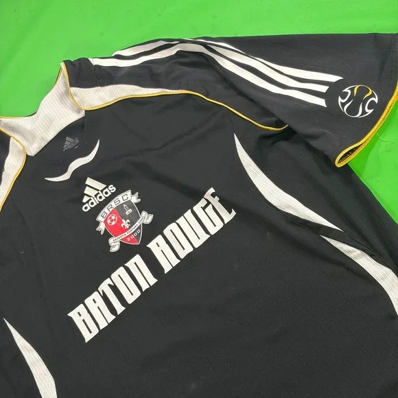 VTG '06 Adidas BRSC Jersey Mens L Black Baton Rouge Soccer Club #88 Sportswear