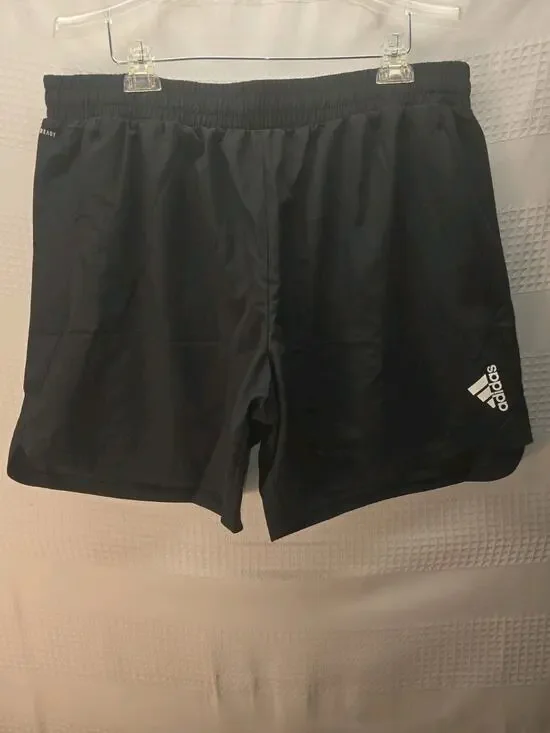 Copied - Adidas Mens Athletic Shorts Size XL Black Stripe Zip Pockets 8411