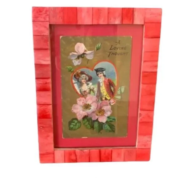 Red Mosaic Tile 4x6” Handmade Photo Frame