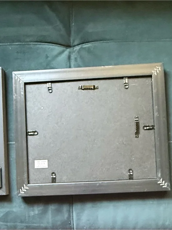 3 Grey Wood Picture Frames