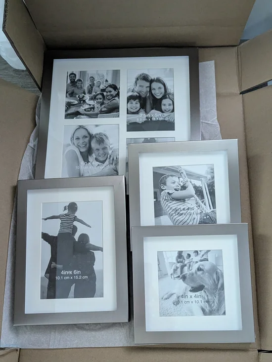 Better Homes And Gardens Silver Multi-Opening Picture Frame Set