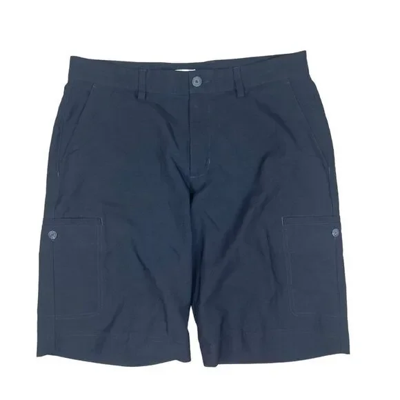 Adidas Flat Front Shorts Mens Black Size 32
