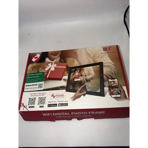 FRAMEO Digital Photo Frame WiFi 32GB 10.1 Inch