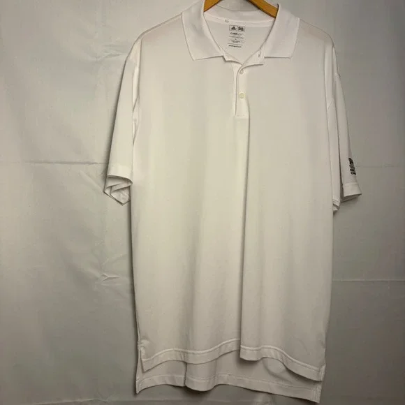 Adidas Golf Mens White Climalite Bear Creek Polo Shirt Large P78573
