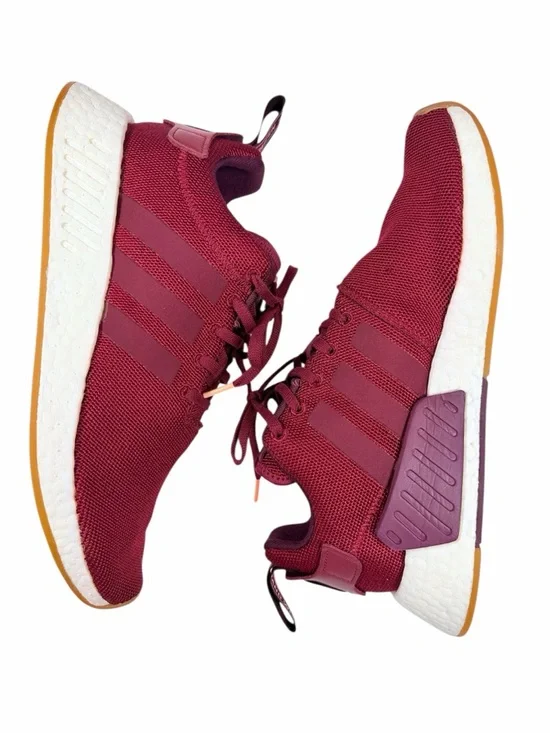Adidas Mens 10 NMD_R1 Collegiate Burgundy‎ Maroon Gum Sole B37647 Streetwear