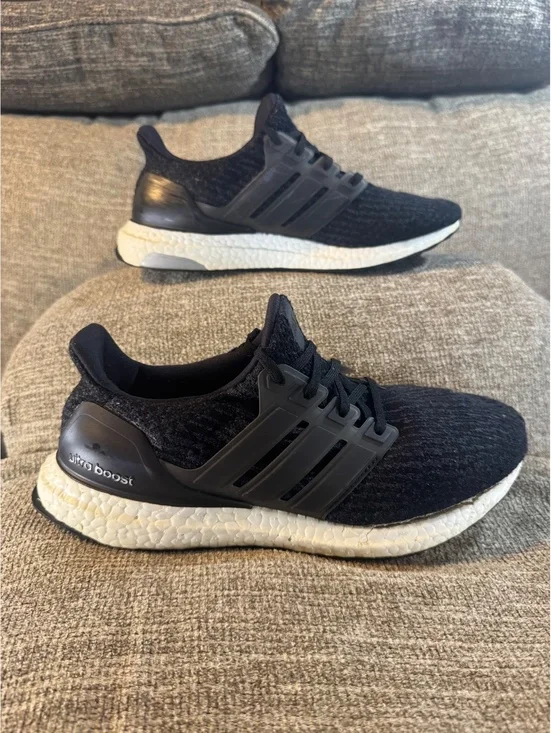 Adidas Ultraboost 3.0 Core Black Running Shoes Men's Size 8.5 BA8842