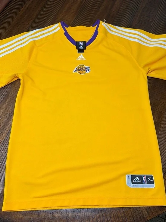 adidas Los Angeles Lakers Gold Short-Sleeve Team Shirt