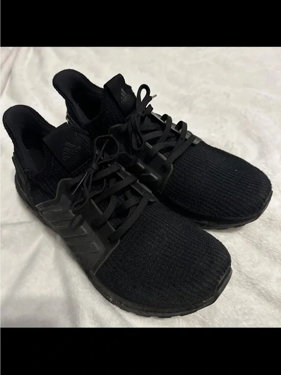 adidas Men’s All-Black Knit Running Sneakers