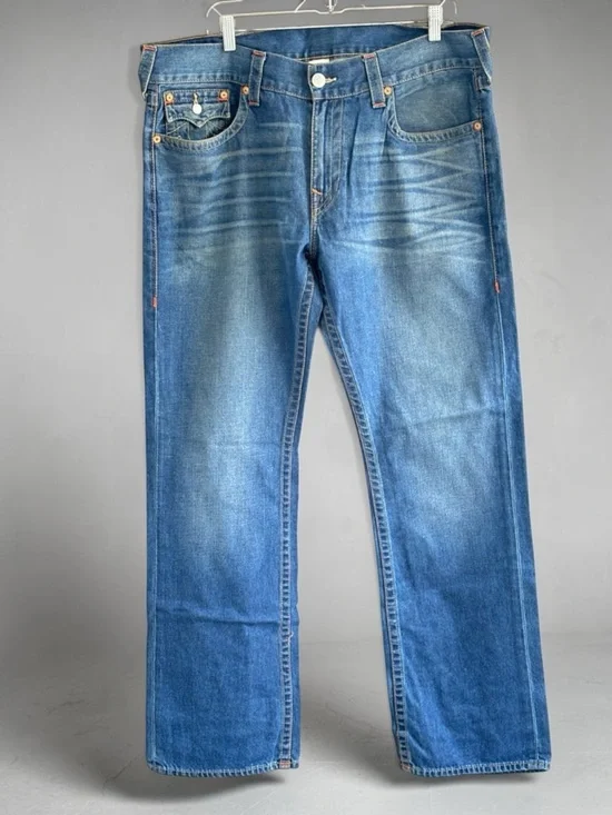 True Religion Men’s Light Blue Straight Jeans