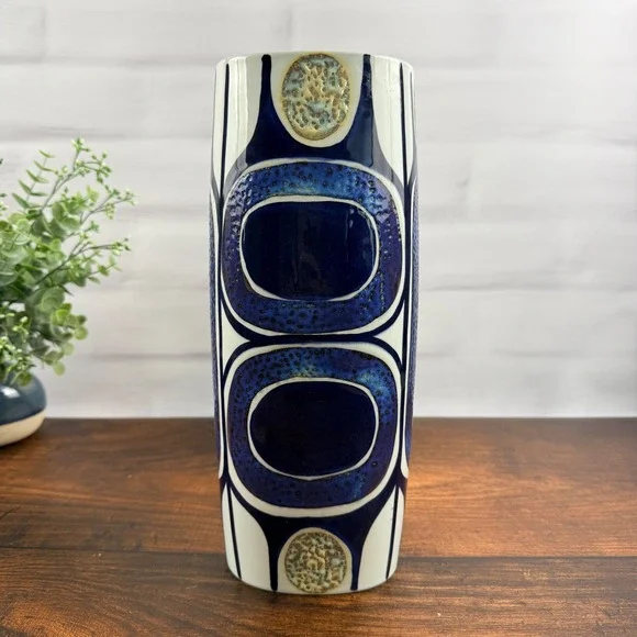 Royal Copenhagen Fajance Vase 450/3116 Inge-Lise Koefoed Danish Modern