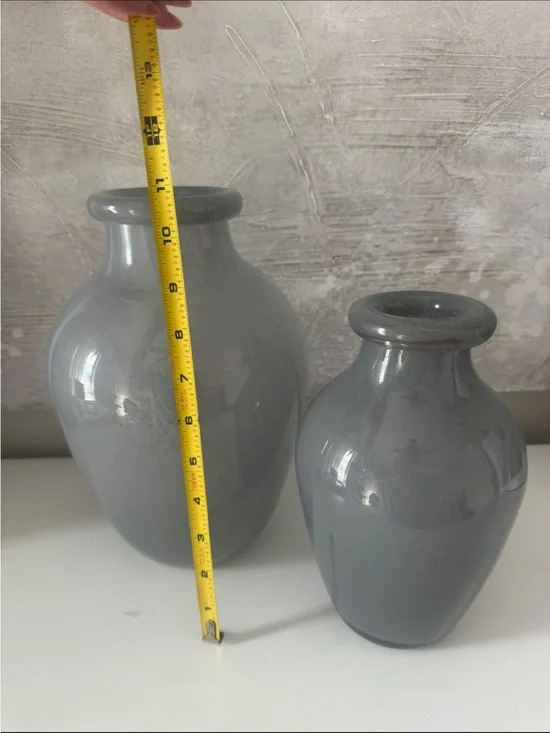 Gray Ceramic Vase (Set of 2) -