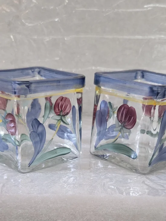 Lenox Glass Votives - 2pc Set