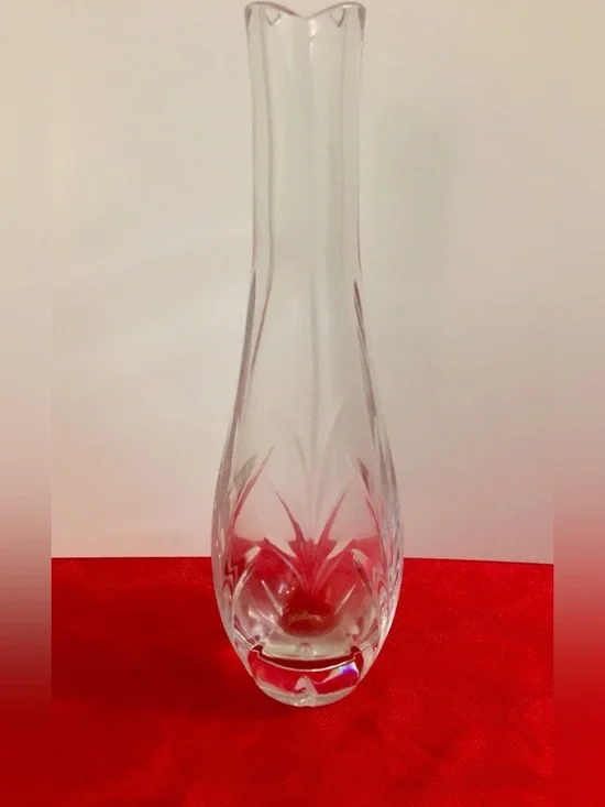 Rogaska Clear Crystal Bud Vase