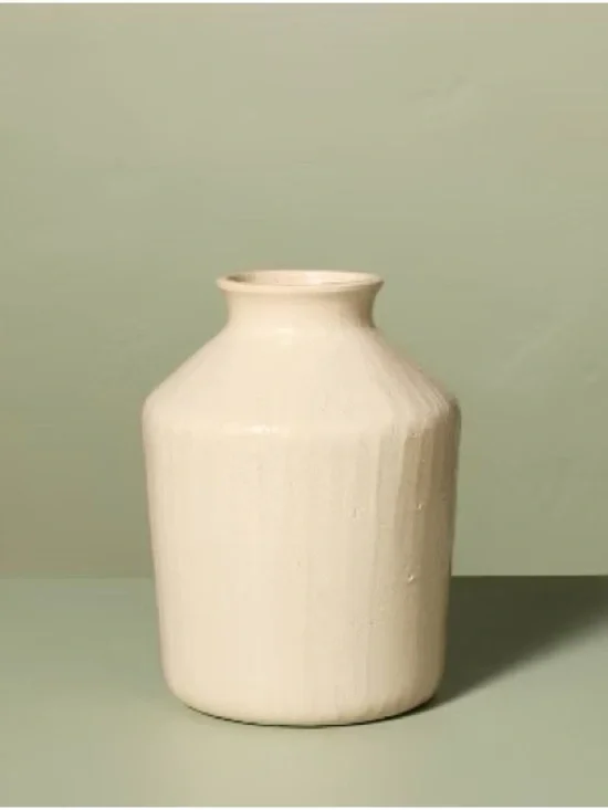 NWT Textured Ceramic Decorative Vase - Hearth & Hand™ with Magnolia
