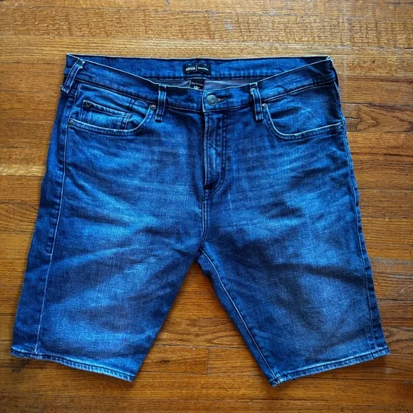 True Religion‎ Rocco Relaxed Skinny Men Blue Denim Jean Shorts Size 36