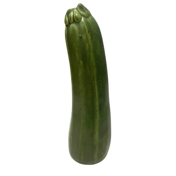 Vtg Patricia Garrett Zucchini Courgette Squash Pottery Vase 9