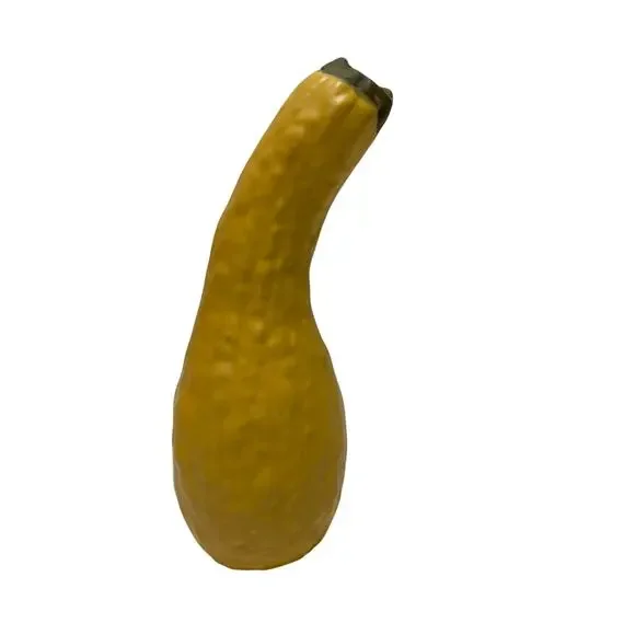Vtg Patricia Garrett Yellow Summer Squash Pottery Vase 7