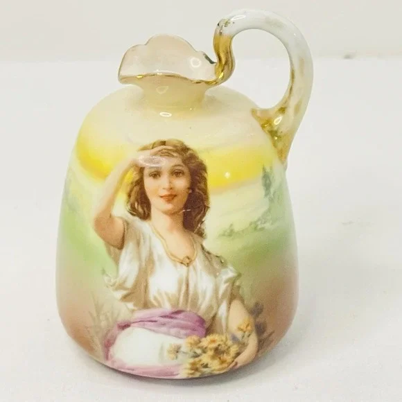 Vtg Royal Bayreuth‎ Portrait Ewer Woman Portraitware Pitcher Vase