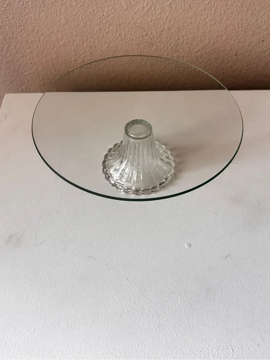 Clear Glass Pedestal Cake Stand - Home Accents