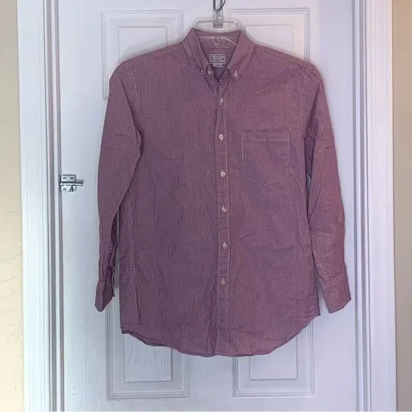 J Crew Button Down Raspberry Shirt Size Small
