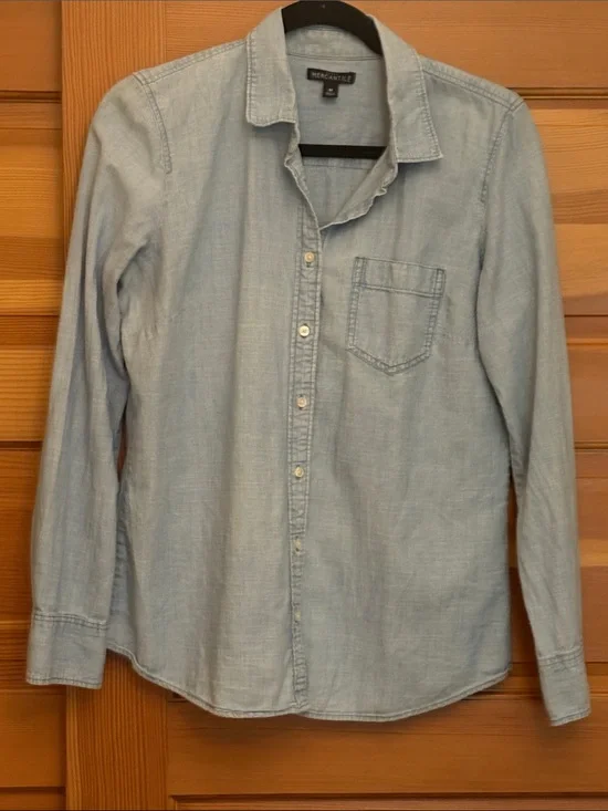 J. Crew Mercantile Chambray Button-Down Shirt
