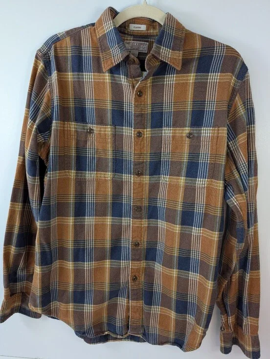 J.Crew Wallace & Barnes Heavyweight Flannel Workshirt Plaid - Medium