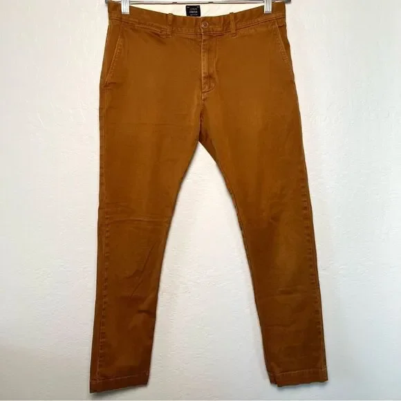J. Crew 484 Slim-Fit Stretch Chino Pants Brown Mens 31x32 Workwear Casual